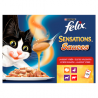 Felix Sensations Sauces Ízletes Válogatás teljes értékű eledel felnőtt macskák számára 12 x 85 g