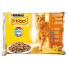 FRISKIES WC MULTIPACK 12X100G SZÓSZOS VÁLOGATÁS -CSIRKE/ KACSA/ LAZAC/ PULYKA